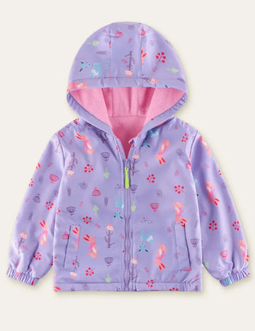 Cartoon Animal Printed Jacket - Mini Taylor